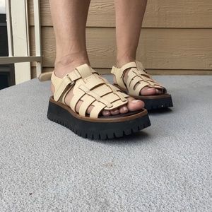 Labucq Boomer Cream (37 Europe - 7 US) Handmade in Italy ($440 retail)